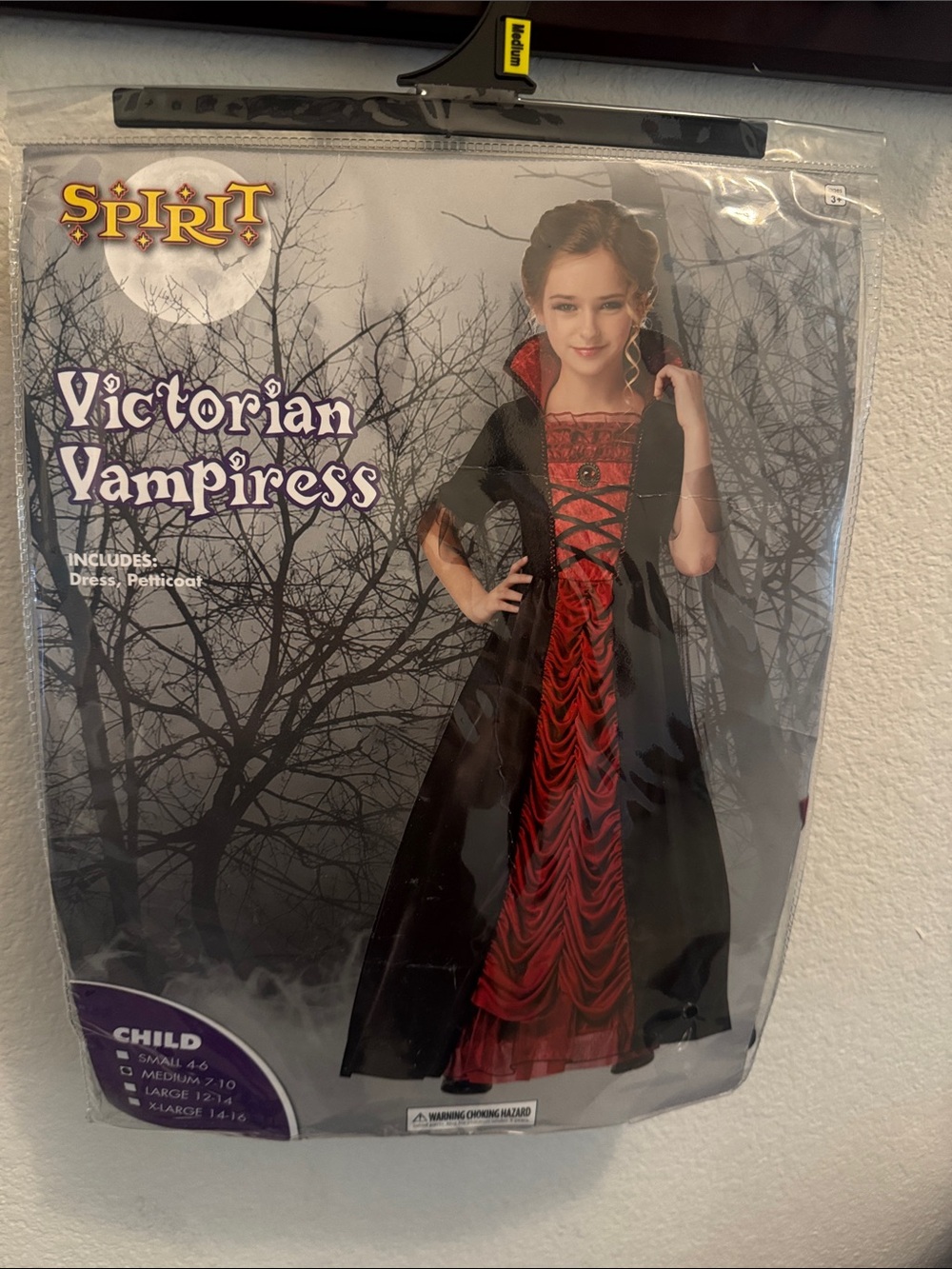 Spirit Victorian Vampiress Costume - Black, Red